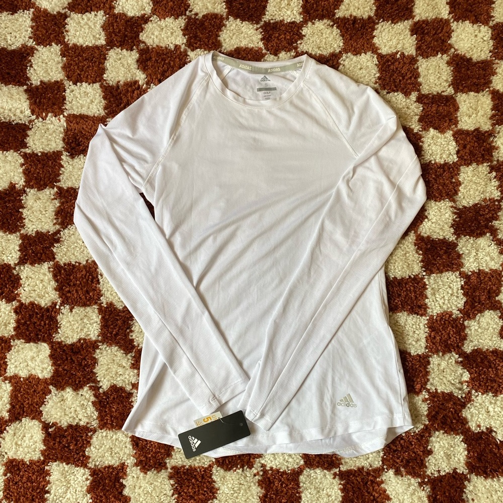 NWT Adidas Long Sleeve Mesh Golf Shirt | size S
